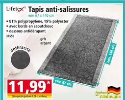 Norma LIFETEX Tapis anti-salissures offre