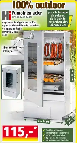 Norma Hi Fumoir en acier offre
