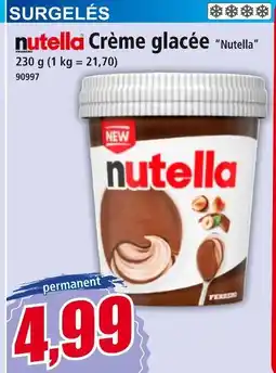 Norma Ferrero Crème glacée Nutella offre