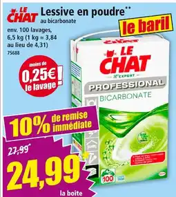 Norma LE CHAT Lessive en poudre au bicarbonate offre