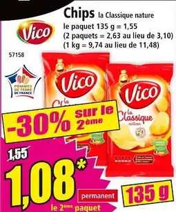 Norma VICO Chips la Classique nature offre