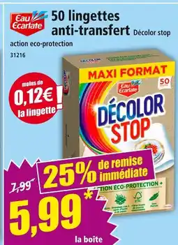Norma DÉCOLOT STOP 50 lingettes anti-transfert offre
