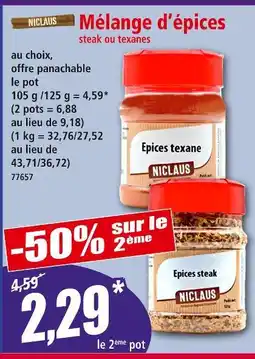 Norma Niclaus Mélange d'épices offre