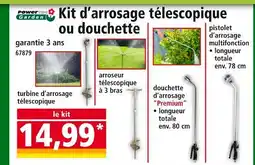 Norma PowerTec Garden Kit d'arrosage télescopique ou douchette offre