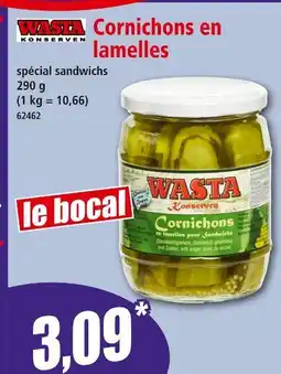 Norma Wasta Konserven Cornichons en lamelles offre