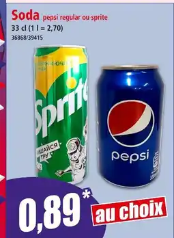 Norma PEPSI / SPRITE Soda offre