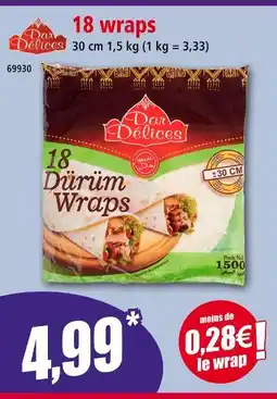 Norma Dar Délices 18 wraps offre