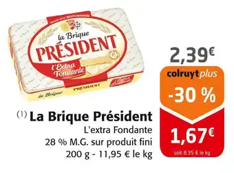Colruyt PRÉSIDENT La brique offre