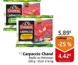 Colruyt CHARAL Carpaccio Basilic offre