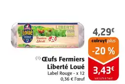 Colruyt Loué Œufs fermiers liberté offre