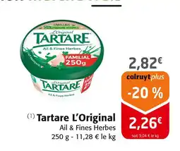 Colruyt TARTARE Tartare L’Original offre