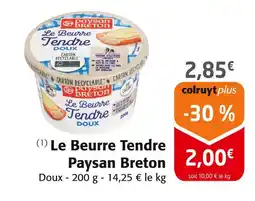 Colruyt PAYSAN BRETON Le Beurre Tendre offre