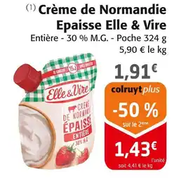 Colruyt ELLE & VIRE Crème de normandie épaisse offre