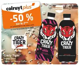 Colruyt CRAZY TIGER -50 % sur le 2ème sur présentation de votre carte colruyt plus offre