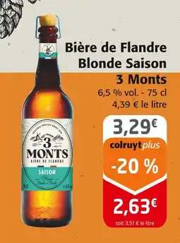 Colruyt 3 Monts Bière de flandre blonde saison offre