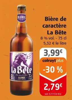 Colruyt LA BETE Bière de caractère offre