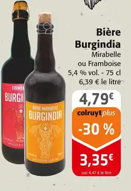Colruyt BURGINDIA Bière Mirabelle offre