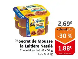 Colruyt NESTLÉ Secret de Mousse offre