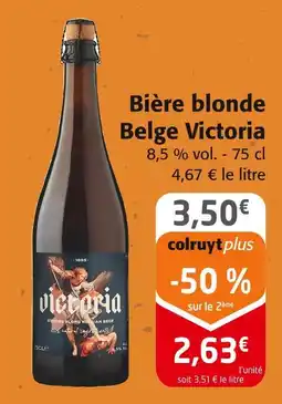 Colruyt VICTORIA Bière blonde belge offre