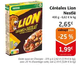 Colruyt NESTLE Céréales lion offre