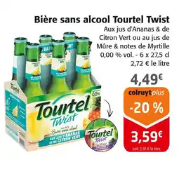 Colruyt TOURTEL TWIST Bière sans alcool offre