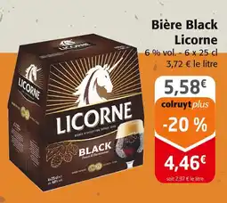 Colruyt LICORNE Bière Black offre