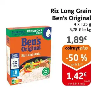 Colruyt BEN'S ORIGINAL Riz long grain offre