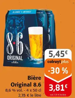 Colruyt Bière Original 8.6 offre