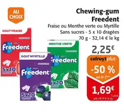 Colruyt FREEDENT Chewing-gum offre