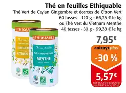 Colruyt Ethiquable Thé en feuilles Ethiquable offre