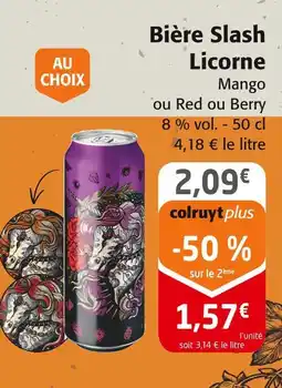 Colruyt Licorne Bière slash offre