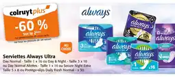 Colruyt ALWAYS ULTRA Serviettes offre