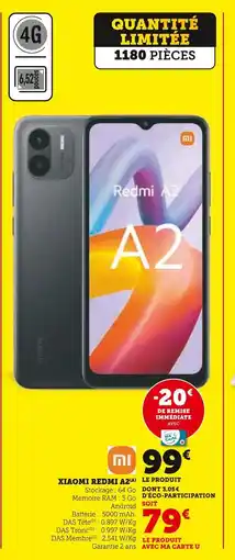 Hyper U Xiaomi Redmi A2 offre