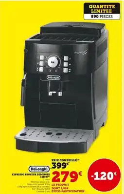Hyper U DeLonghi Expresso Broyeur DeLonghi 1450W offre