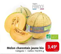 Colruyt Melon charentais jaune bio offre