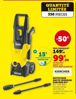 Hyper U Kärcher Nettoyeur haute pression Karcher K3 offre