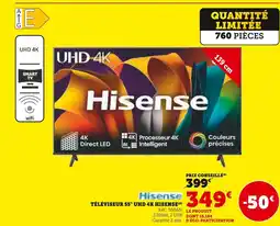 Hyper U Hisense Téléviseur 55 UHD 4K offre