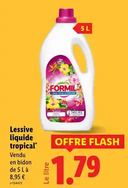 Lidl FORMIL Lessive liquide tropical offre