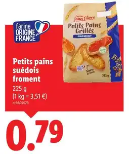 Lidl MAITRE JEAN PIERRE Petits pains suédois froment offre