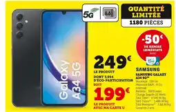 Hyper U Samsung Samsung Galaxy A34 5G offre