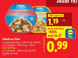 Lidl NIXE Salade au thon offre