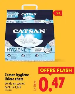 Lidl CASTAN Hygiène litière chats offre