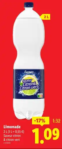Lidl FREEWAY Limonade offre