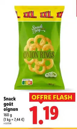 Lidl Snack goût oignon offre