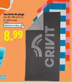 Lidl CRIVIT Serviette de plage offre