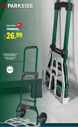 Lidl PARKSIDE Diable pliant offre
