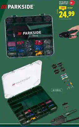 Lidl PARKSIDE Set de pinces à sertir 5 en 1 offre