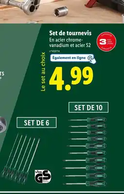 Lidl Set de tournevis offre