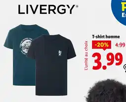 Lidl LIVERGY T-shirt homme offre