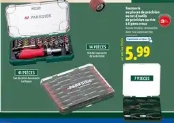 Lidl PARKSIDE Tournevis ou pinces de précision ou set d’outils de précision ou clés à 6 pans creux offre